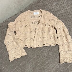 Zara Tan Knit Cardigan